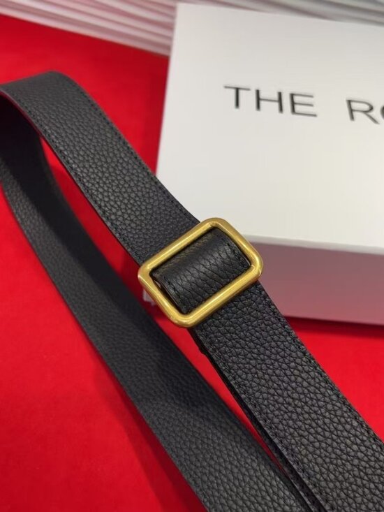 The Row Black  Leather Belt